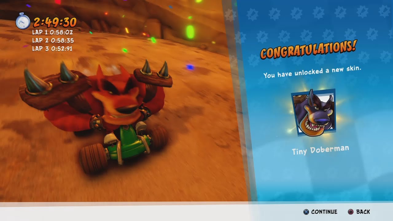Crash™ Team Racing Nitro-Fueled (PS4) - Nitro Cup (Medium) - Tiny Tiger