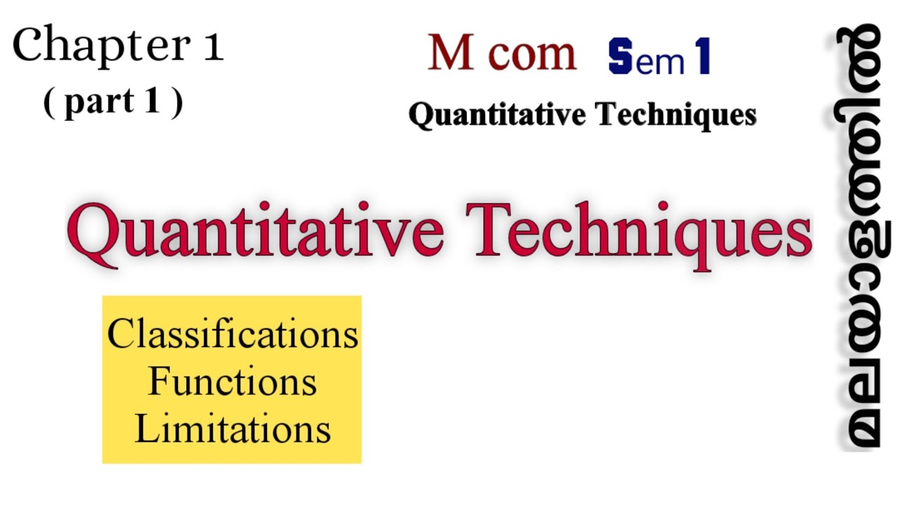 #Quantitative