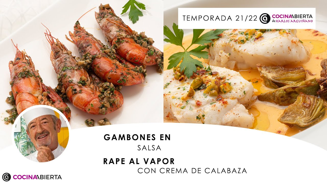 GAMBONES en SALSA y Rape al vapor 🐟🦐 ¡Recetas Navideñas! 🍴 Cocina Abierta de Karlos Arguiñano