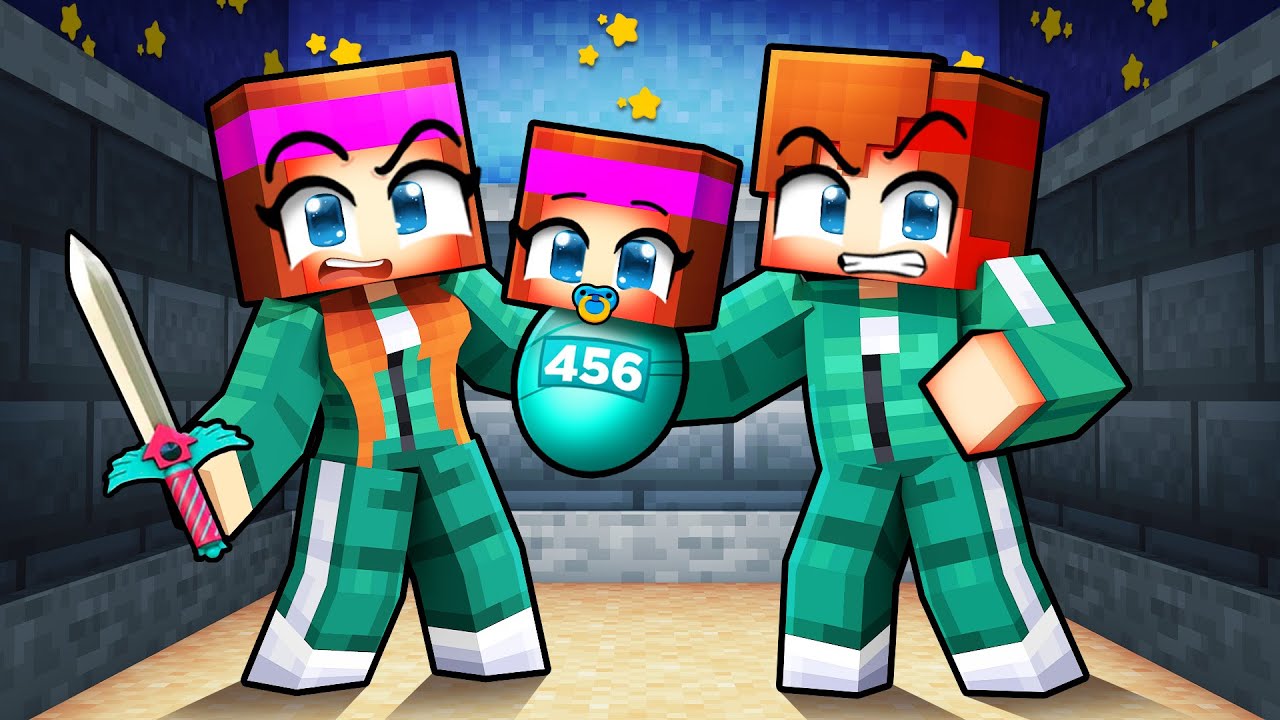 Anna et Talcado ont une Famille Squid Game sur Minecraft !