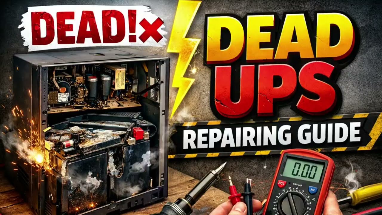 Dead UPS Repairing Guide | UPS Bilkul Dead Ho To Kaise Repair Kare? 🔧⚡