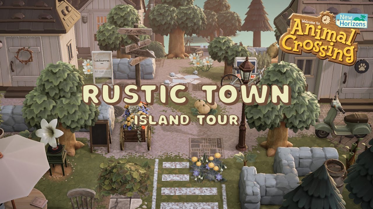 Экскурсия по потрясающему заросшему и природному острову города // Animal Crossing New Horizons