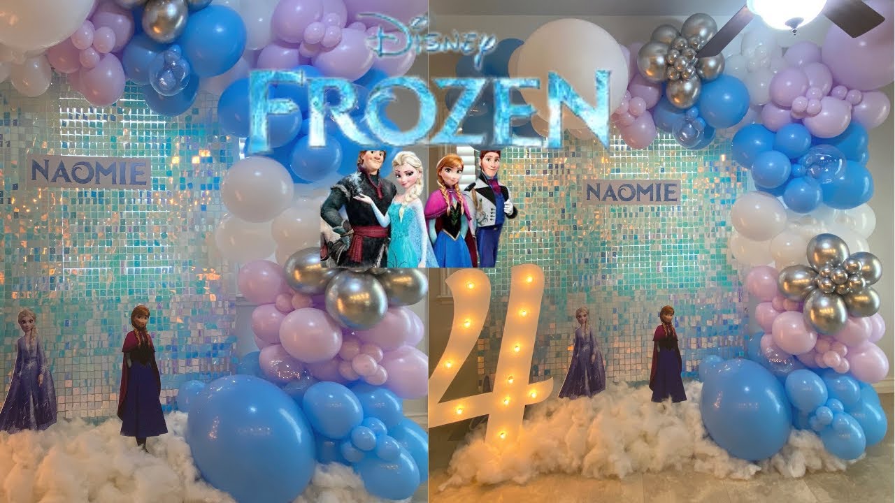 FROZEN THEMED PARTY BACKDROP | Watch Me Work