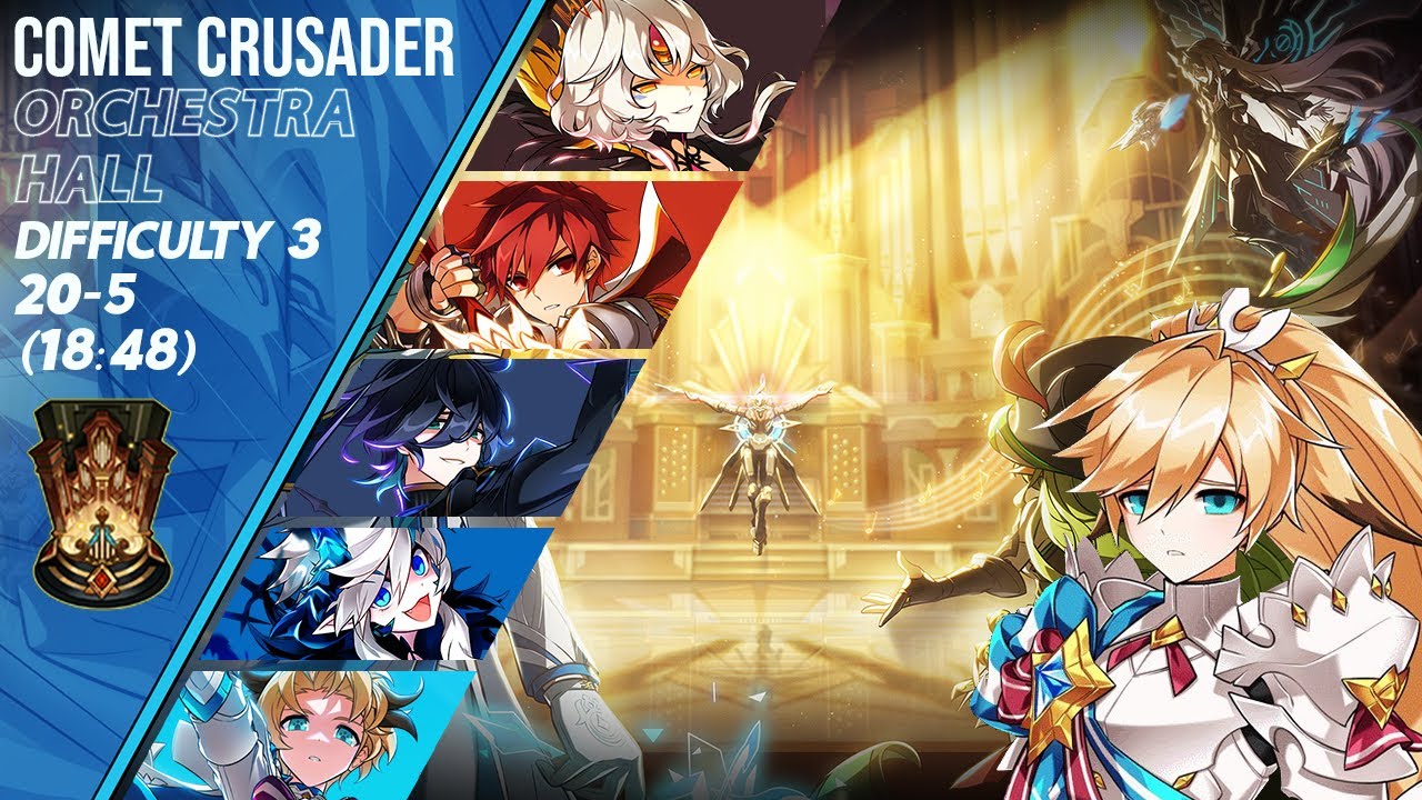 [Elsword NA/엘소드] Comet Crusader Orchestra Hall 20-5 [Lv.3] 코멧 크루세이더 오케스트라 홀 3단계 플레이 (18:48)