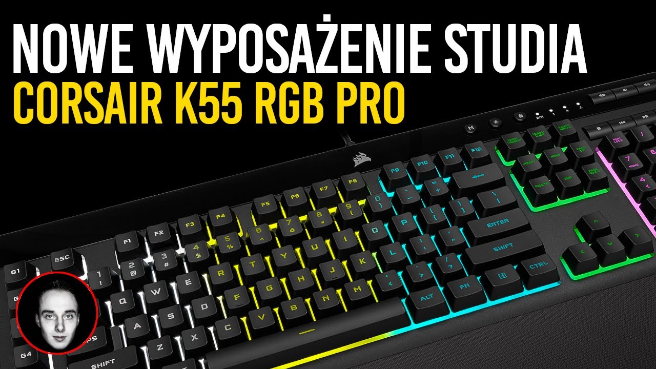 MEMBRAN&Oacute;WKA LEPSZA OD MECHANIKA? | Udboxing, recenzja Corsair K55 RGB Pro