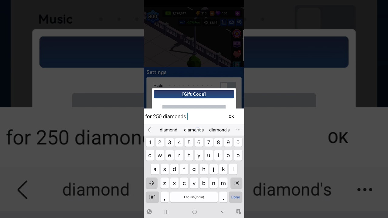 3rd gift code for idle office tycoon | For free 50 diamonds