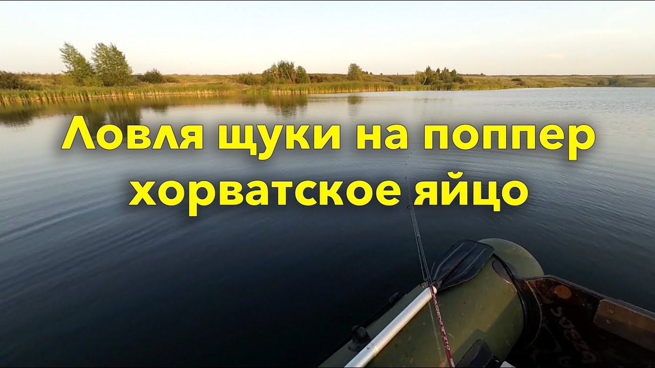 Рыбалка на щуку на поппер хорватское яйцо