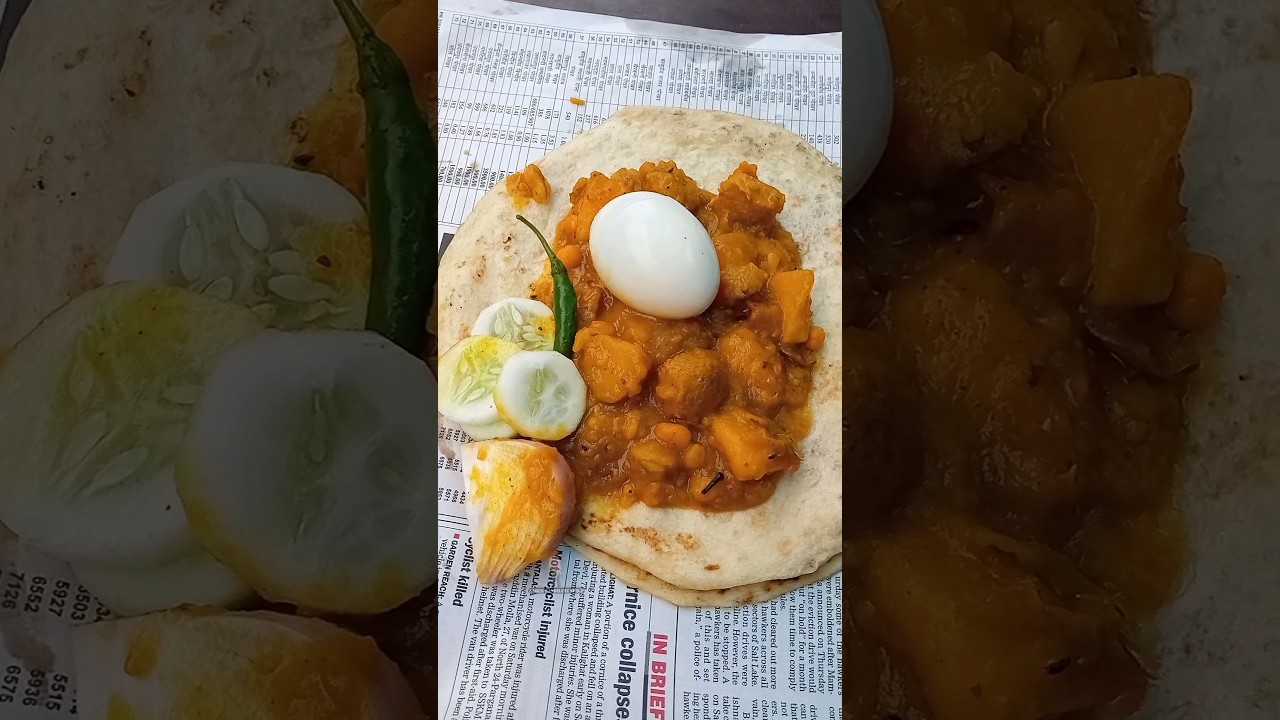 Kolkata cheapest breakfast 15/- Rajudar pocket paratha #sadersandhanesudip #kolkatastreetfood
