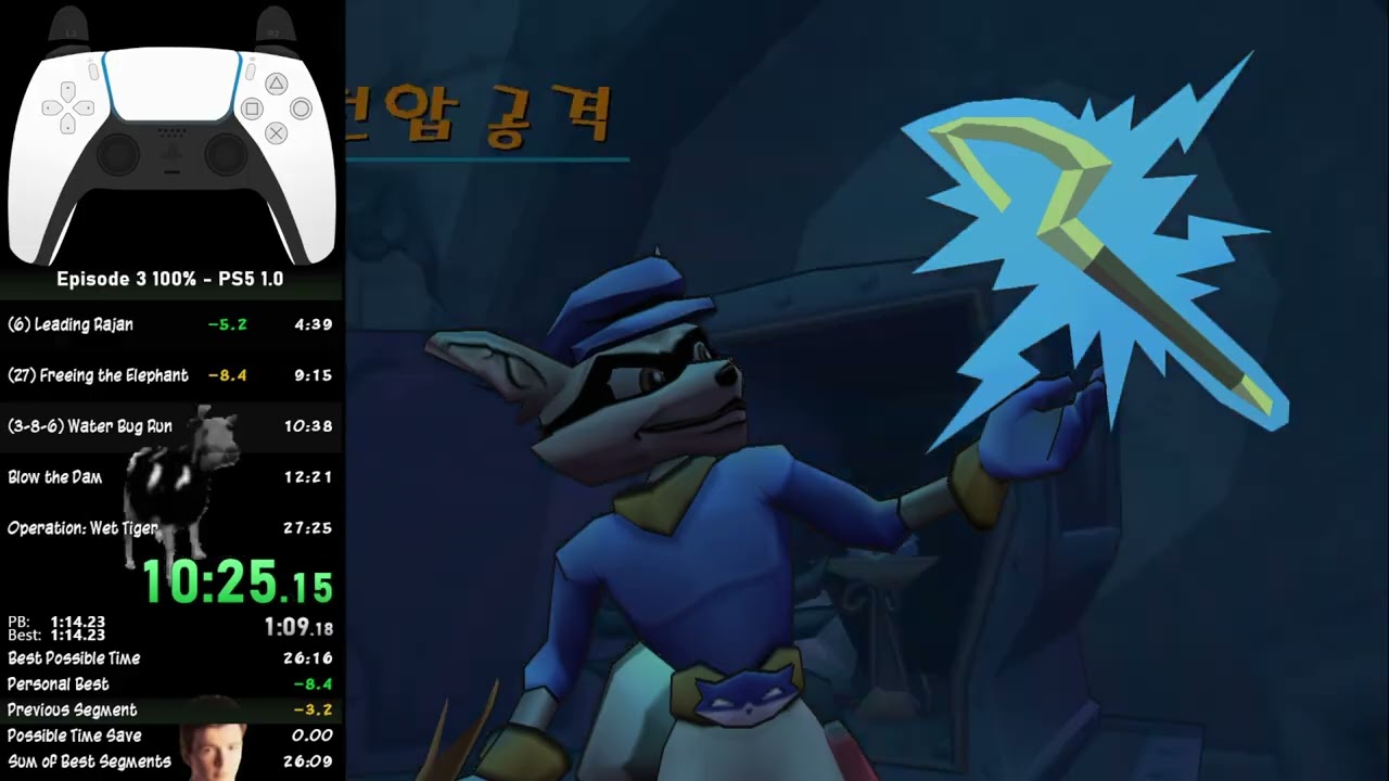 Sly 2 episode 3 100% ps5 (v1.0) speedrun in 26:37