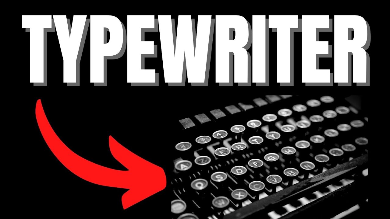 TYPEWRITER SOUND EFFECT - Typing On Typewriter Sound Effect And Video - SOUND FX | VIDEO FX