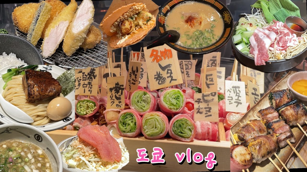 도쿄브이로그🍜/유명한 맛집, 카페만 골라 다닌 2박 3일 꽉 채운 여행/조우몬, 츠케멘, 이마카츠,도쿄타워,모헤지,몬자야끼,후글렌,카멜백,이치란/셀린느쇼핑