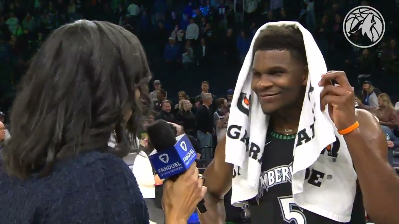 Anthony Edwards Postgame Interview After Win Against New York Knicks | 12.23.25