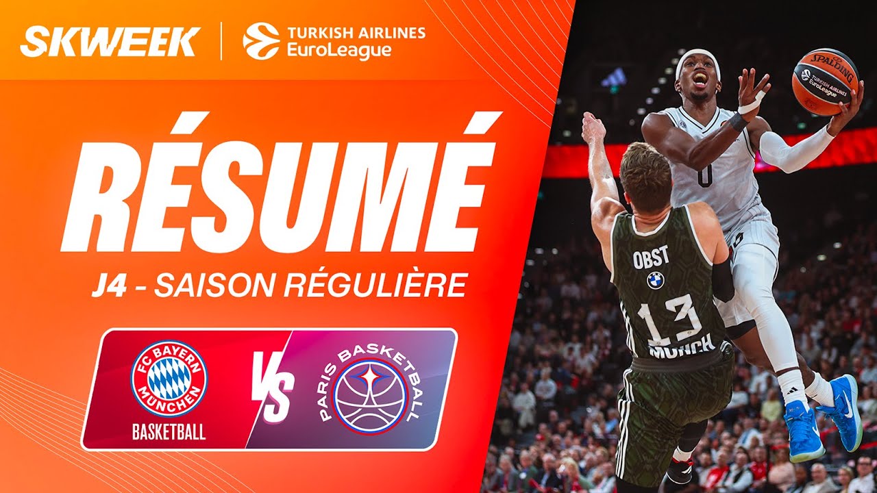 Money time de DINGUE à Munich 🤯🤯 - Bayern Munich vs Paris Basketball - Résumé - EuroLeague J04