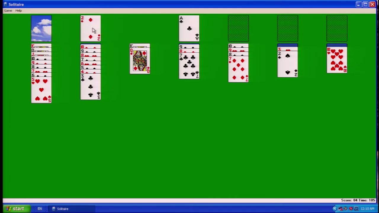 Microsoft Solitaire [Windows XP Longplay] (2001) Microsoft Corporation {Intel Atom 260 Real HW}