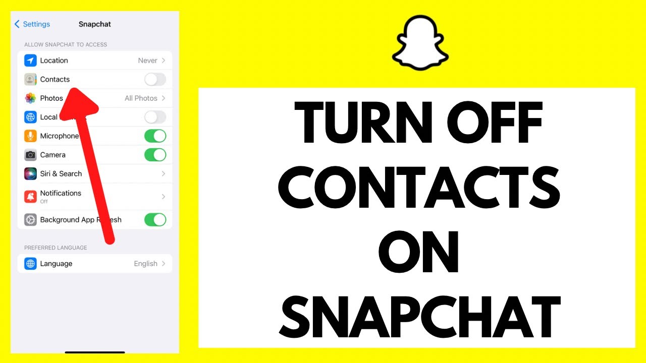 How To Turn Off Contacts On Snapchat (Unsync Phone Contacts)