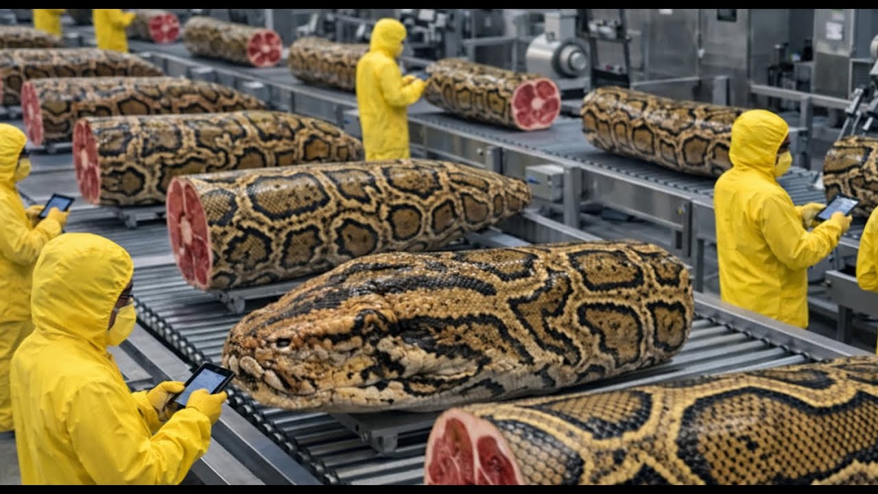 AI Is Changing Everything: Inside a Modern Factory Farming Pythons for Meat