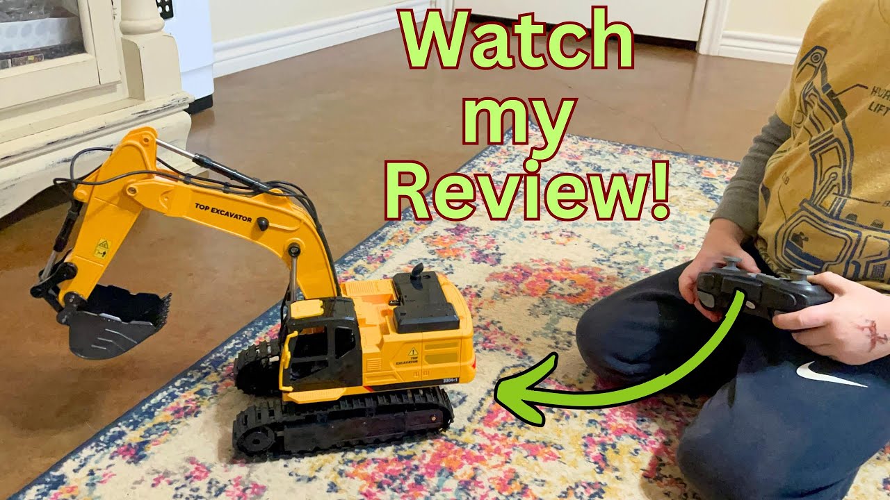 My son is obsessed with this RC excavator!