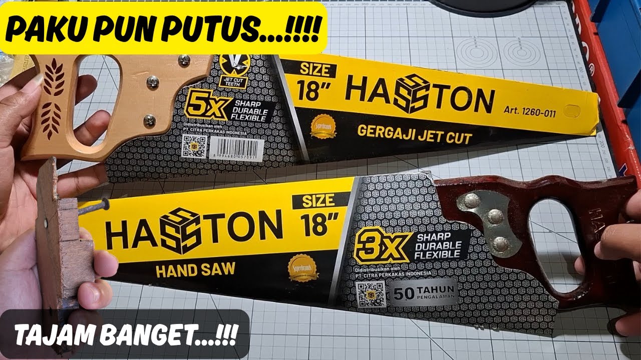 BERANI KENA PAKU! Review Gergaji Kayu Hasston Jet Cut & Hasston Handsaw