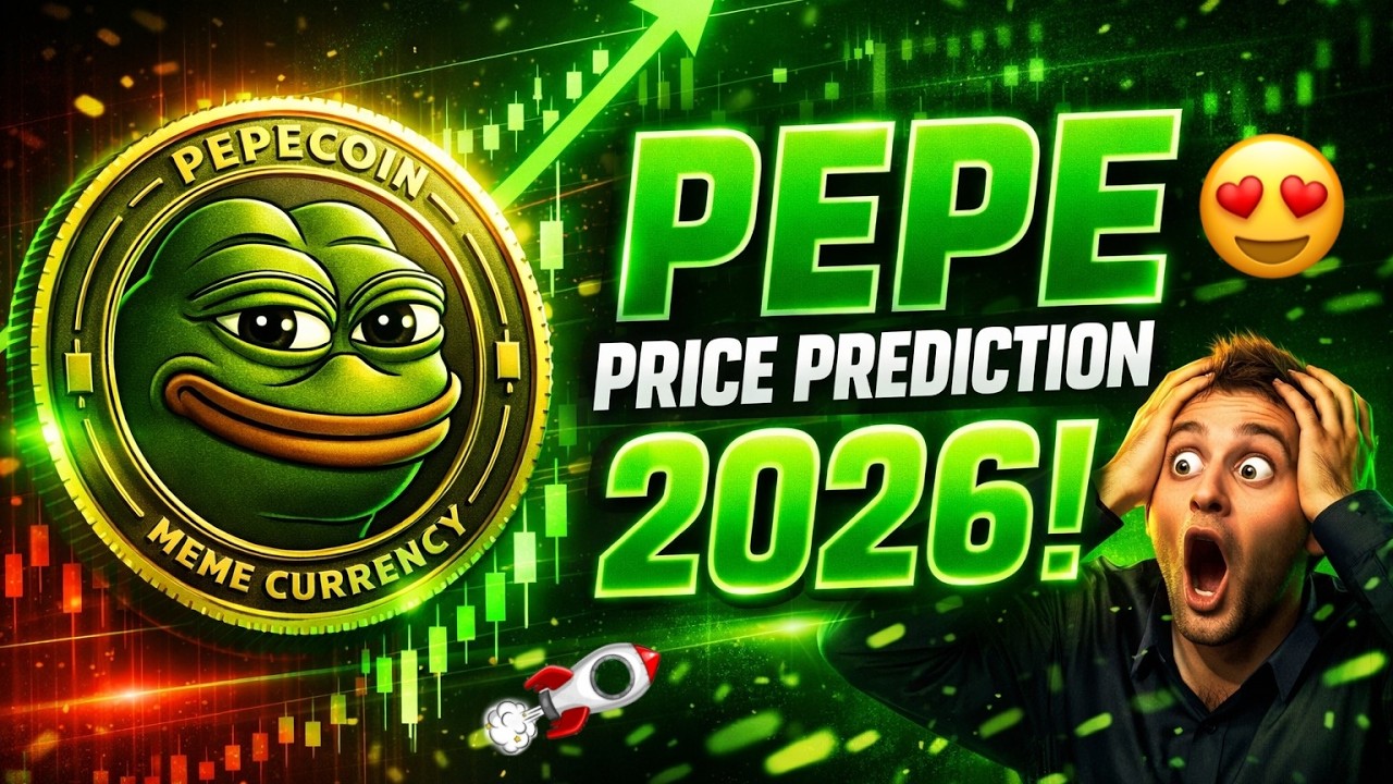 Прогноз цены Pepe Coin на 2026 год 😍 Новости криптовалюты Pepe - Последние обновления Pepe Coin 🎯...