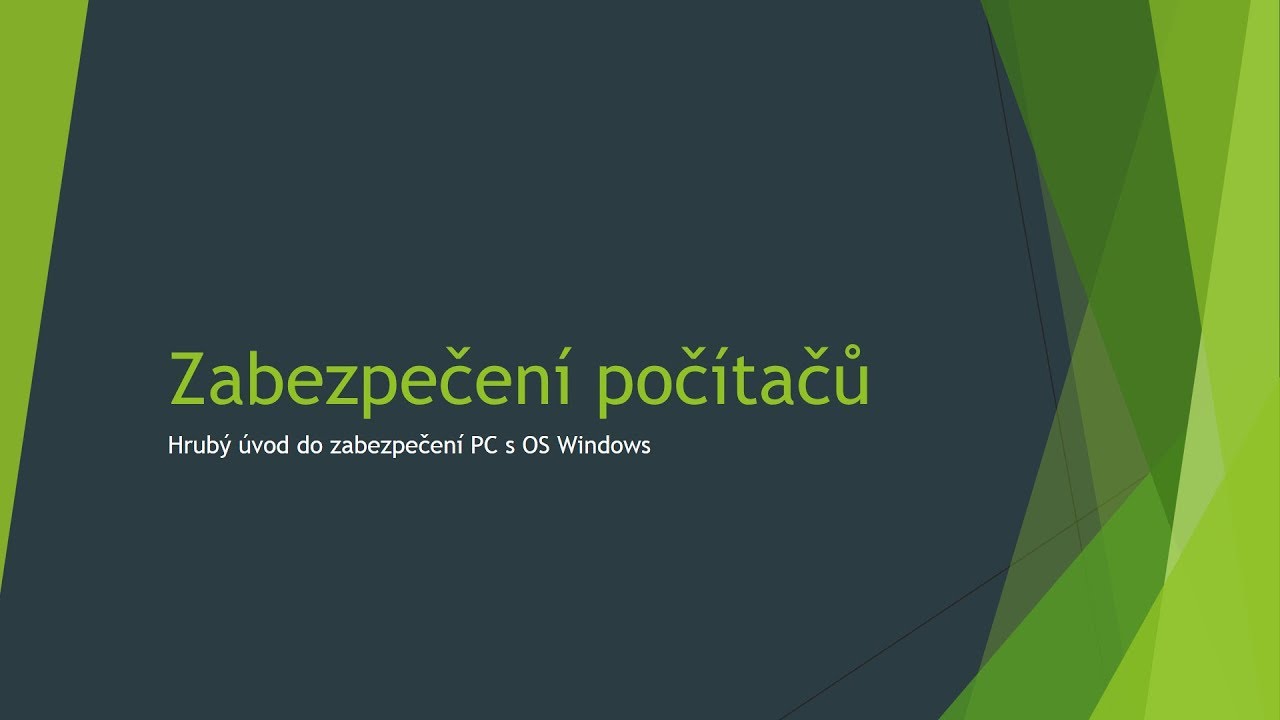 Zabezpečení PC, povídání o heslech