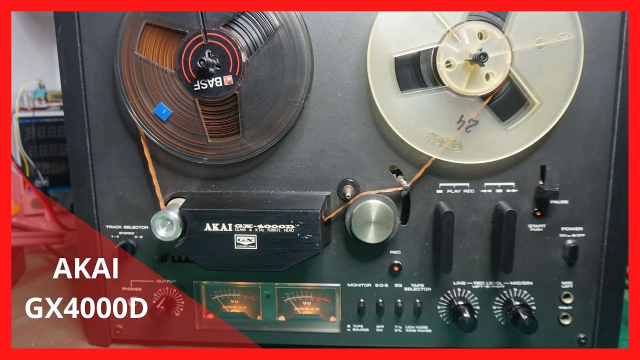 AKAI GX4000D. Uszkodzone tranzystory naprawa mechanizmu.
