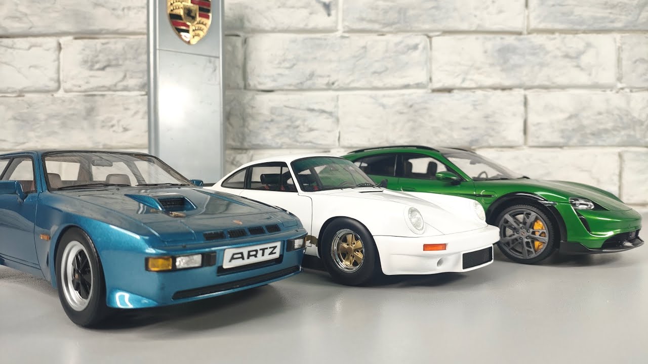 3 Porsche 1:18 глухие, но какие красивые:) 911 RS 3.0, 924 artz,, taycan turbo