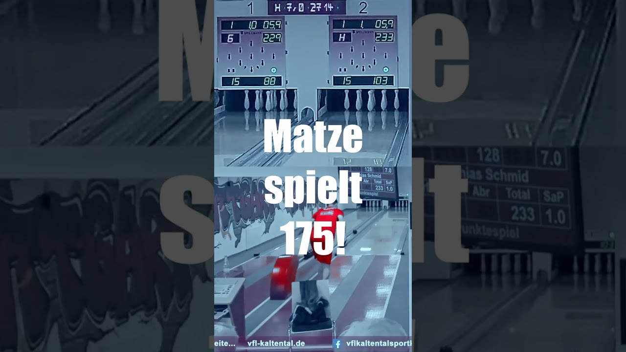 Matze spielt 175! // SPORTKEGELN #kegeln