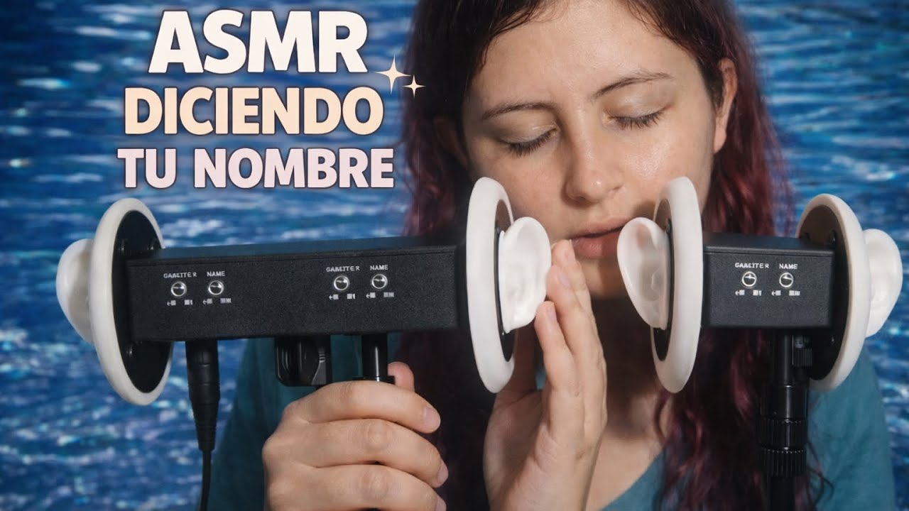👄🫧🩷 ASMR BINAURAL | DICIENDO NOMBRES DE MIS SUSCRIPTORES CON SONIDO DE AGUA DE FONDO 🥱💫🌙