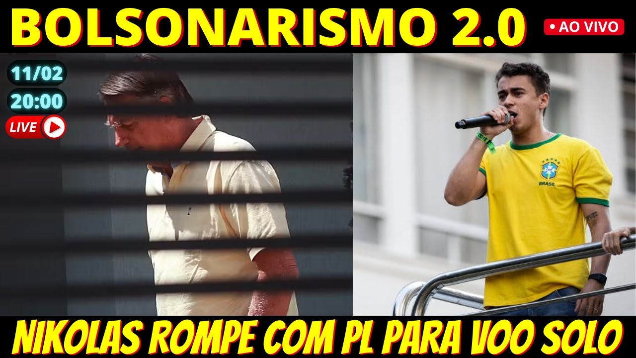 🔴 20h TRETA NA DIREITA - Nikolas critica filiações do PL em MG e ameaça sair do partido
