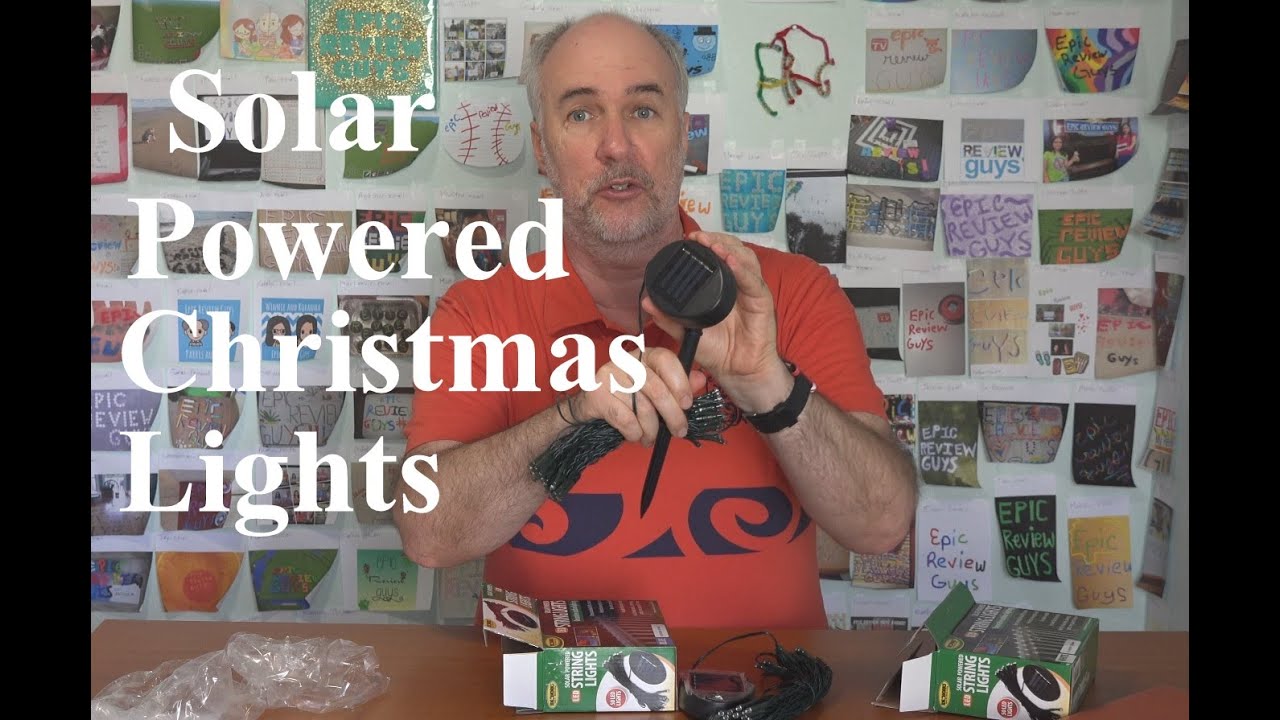 Solar Powered Christmas Lights Review- Part 1 | EpicReviewGuys in 4k
