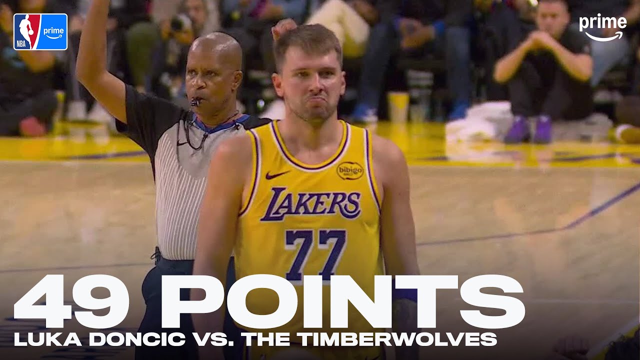 EVERY BUCKET from Luka Dončić‘s 49-Point Game vs. Wolves | NBA on Prime