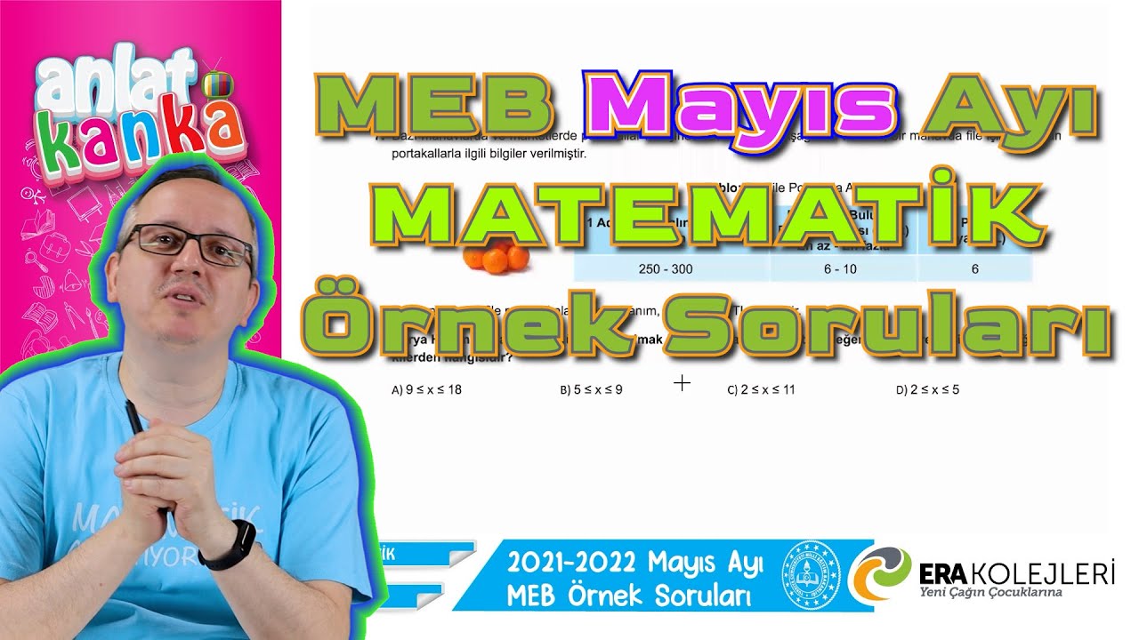 MEB MAYIS Ayı Örnek Sorular Matematik LGS 2022