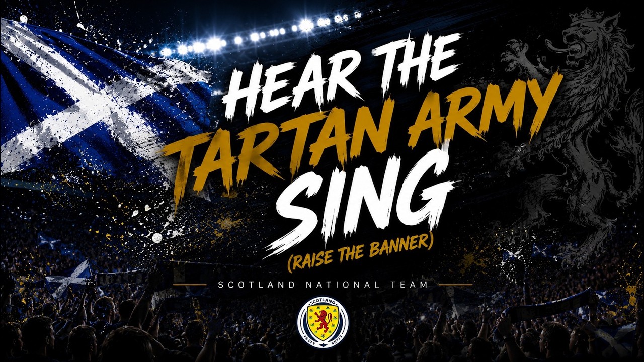 HEAR THE TARTAN ARMY SING 🇸🇨 | Scotland World Cup 2026 Anthem | SingAlong Football Song