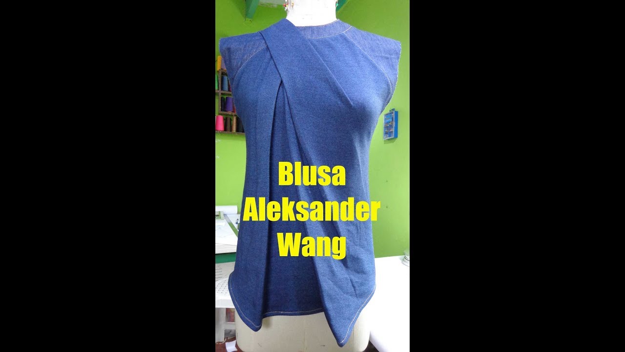 blusa aleksander wang corte y confeccion