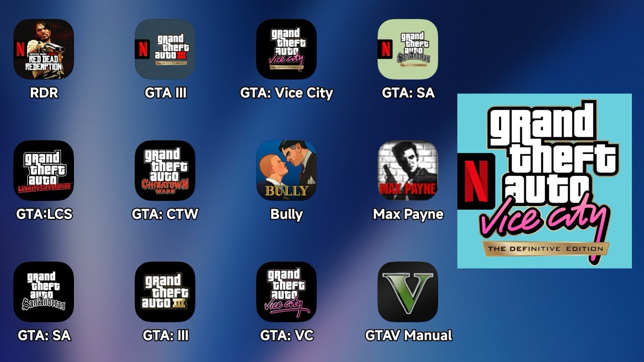 Grand Theft Auto: Vice City (NETFLIX) — Последнее обновление (новое/старое) — Обзор игрового проц...