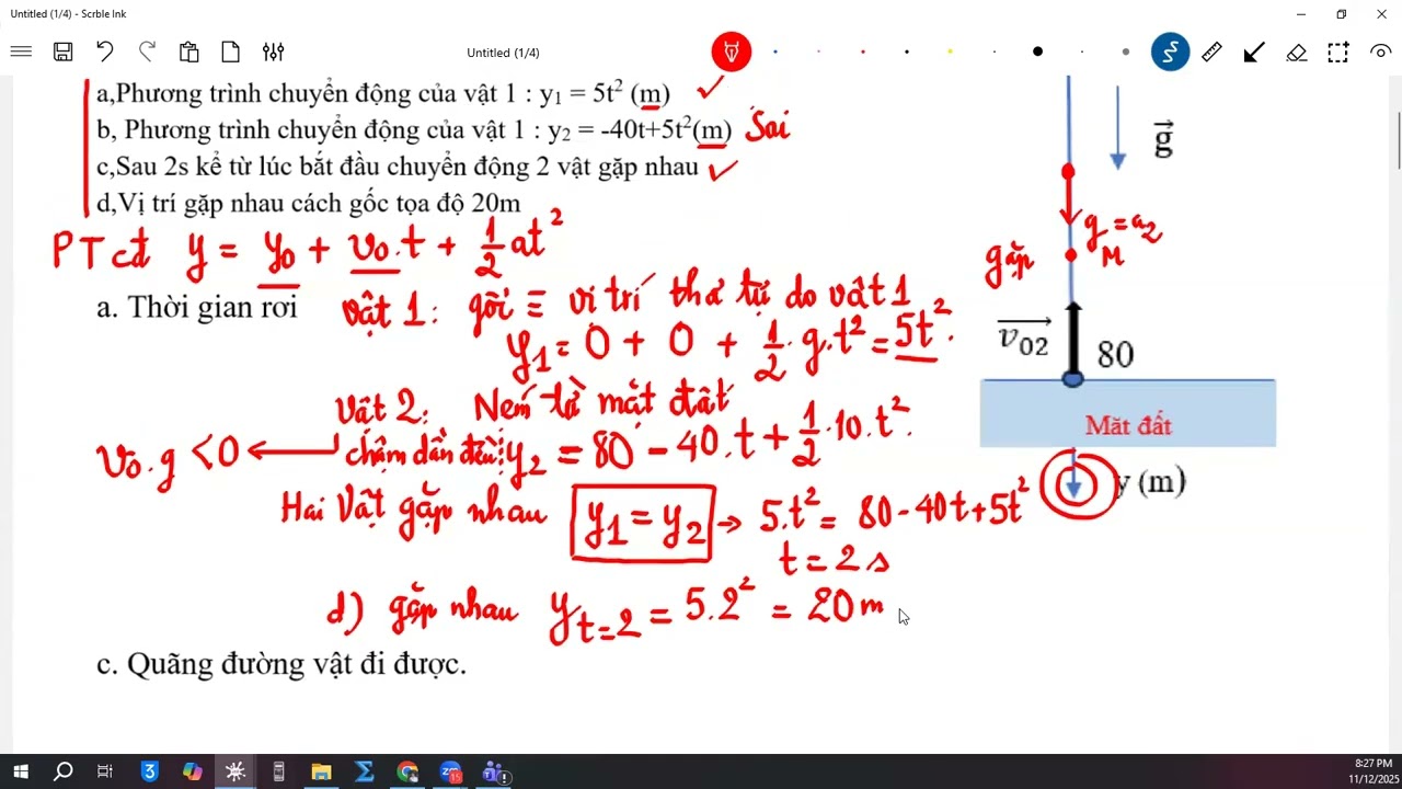 Buổi 4 Rơi tự do và ném ngang cho hs giỏi