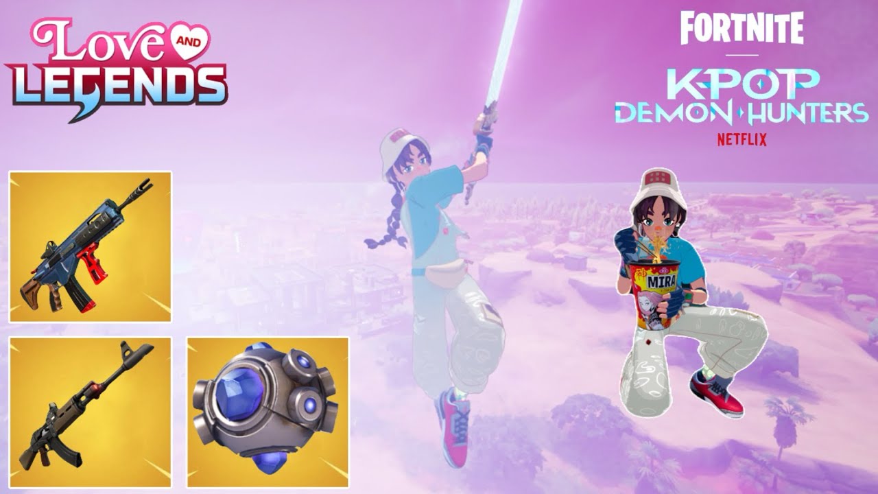 KPOPガールズデーモンハンターズコラボにバレンタインアップデートがきた！(fortnite/フォートナイト)