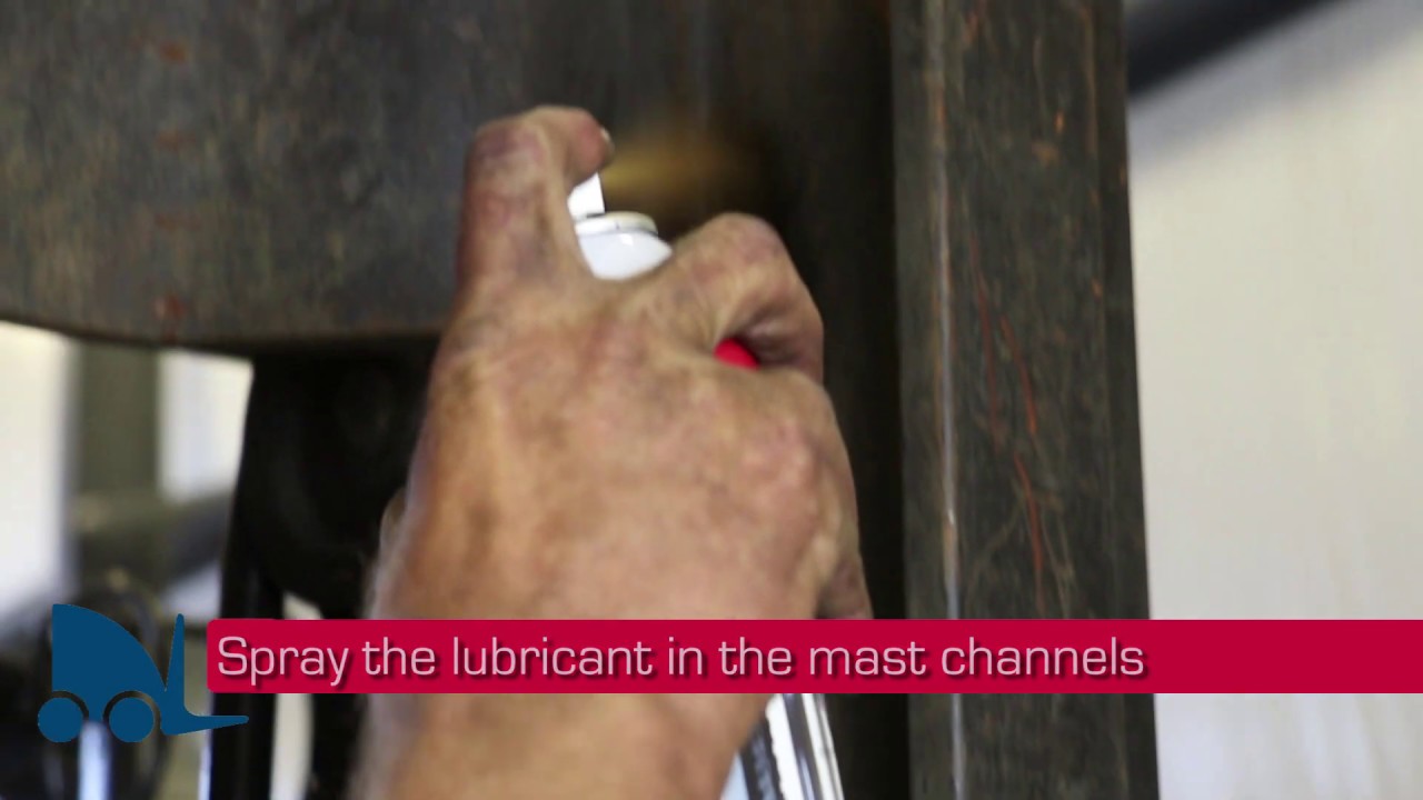 How to Lubricate a Forklift Mast Using Forklift Mast Spray | Intella Parts
