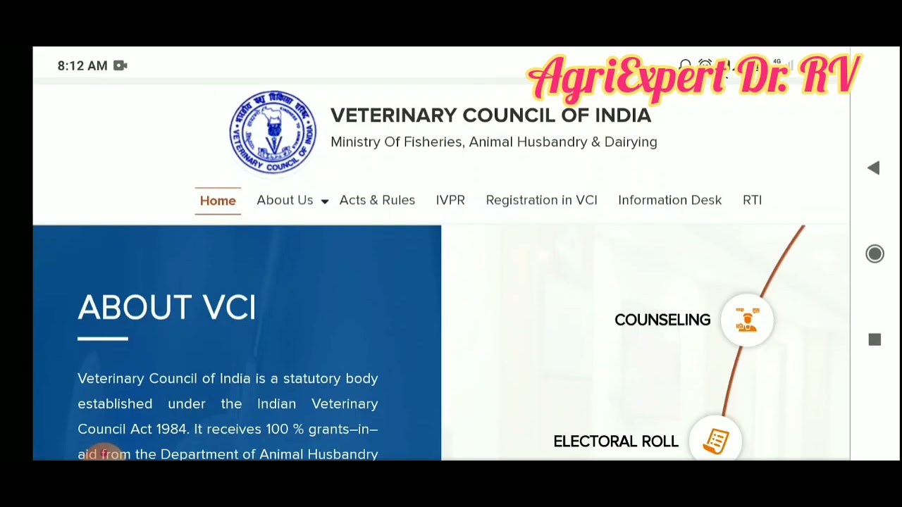 Veterinary Admission 2021|All India Quota 15% Application |B.V.Sc Ranklist |VCI Application 2021