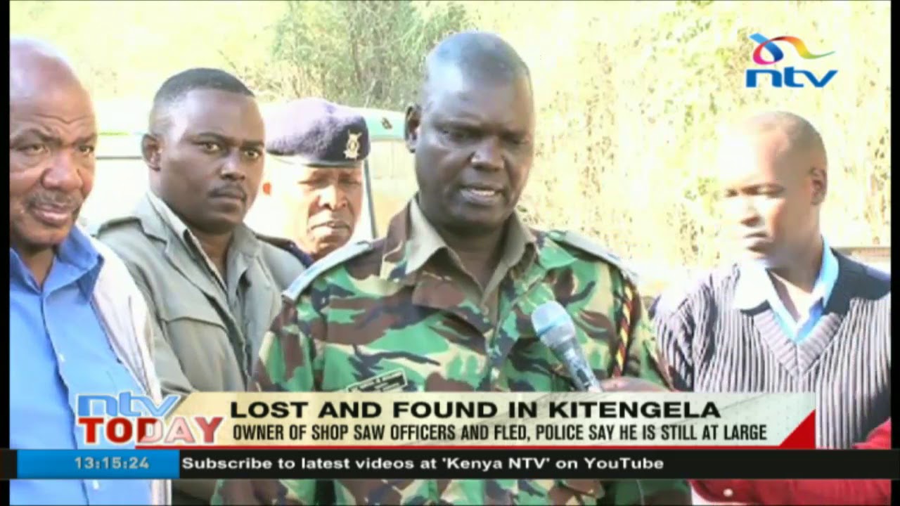 Police locate lost property of various residents at a shop in Isinya