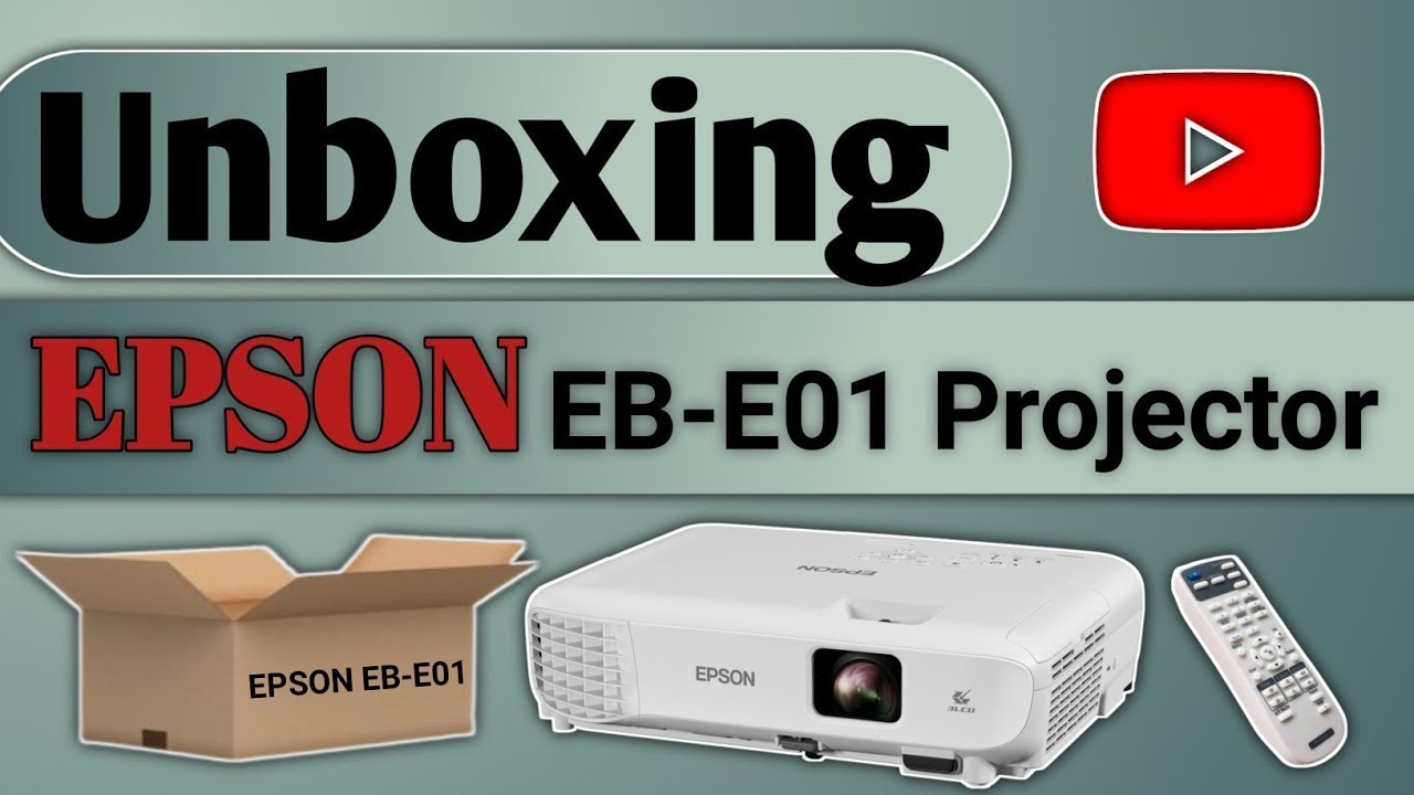 Epson EB-E01 projector unboxing || How to install epson projector step by step ||