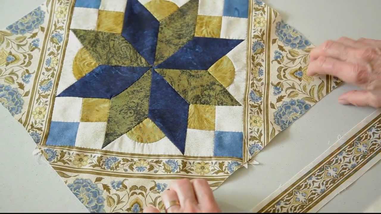 Framing a Quilt with Jinny Beyer Border Print Fabric