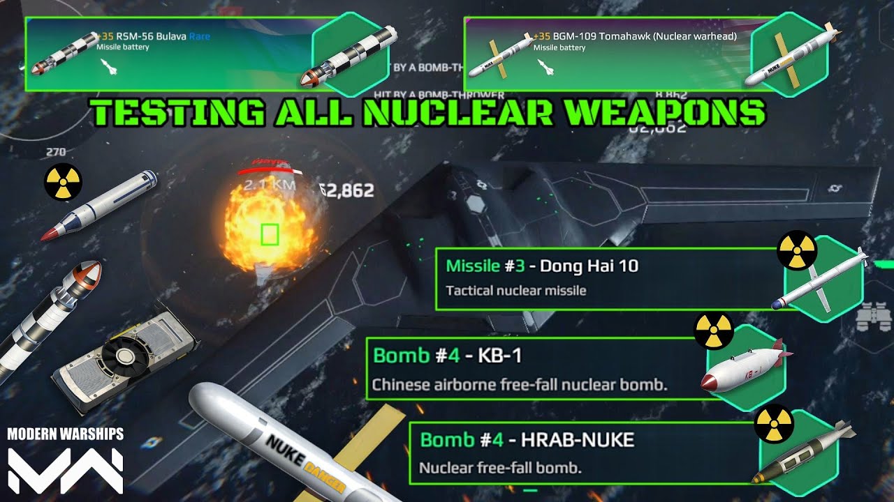 Comparing All Nuclear Weapons | Modern Warships