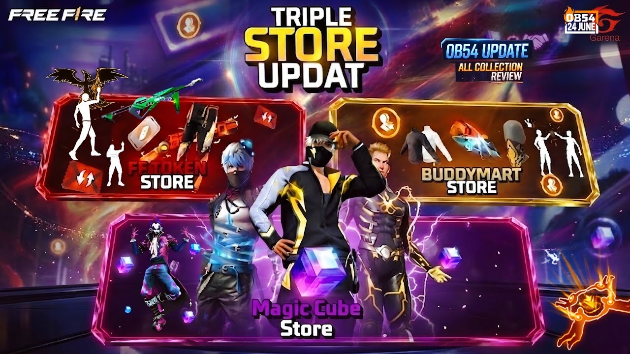 Magic Cube Store Update 9th anniversary💥🤯| OB54 Triple Store Update New Items | Free Fire New Event 