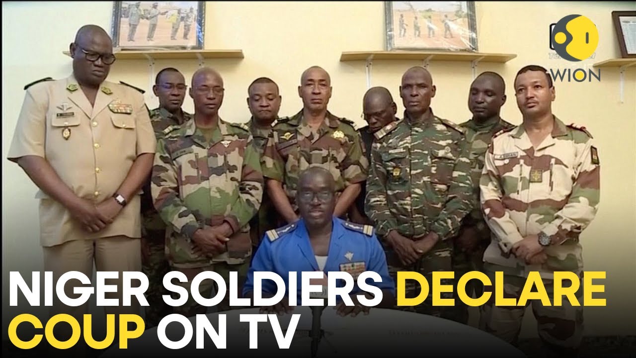 Niger Coup LIVE: Niger soldiers overthrow President Bazoum's govt & declare Coup on national TV