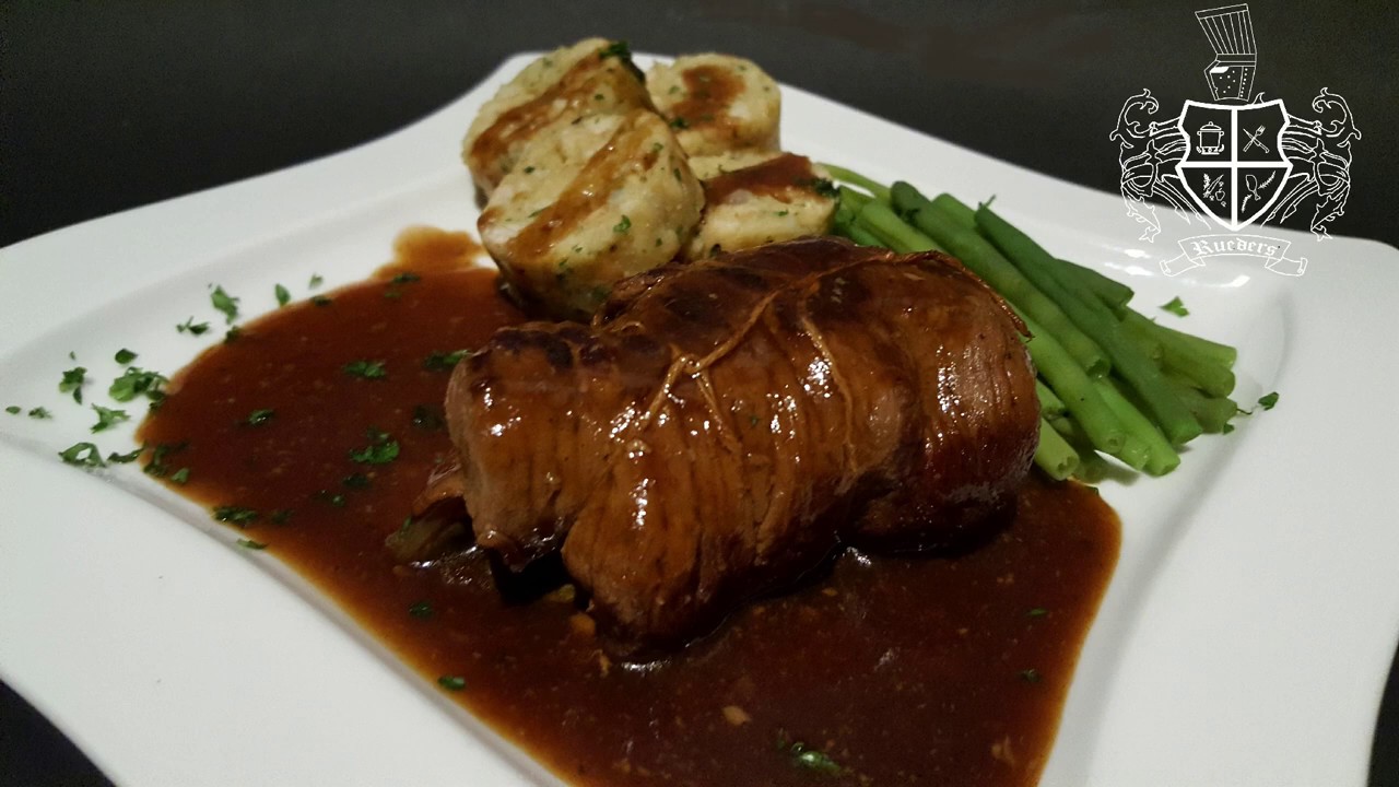 Original German Rouladen with Serviettenknoedel - Rueders Main Courses