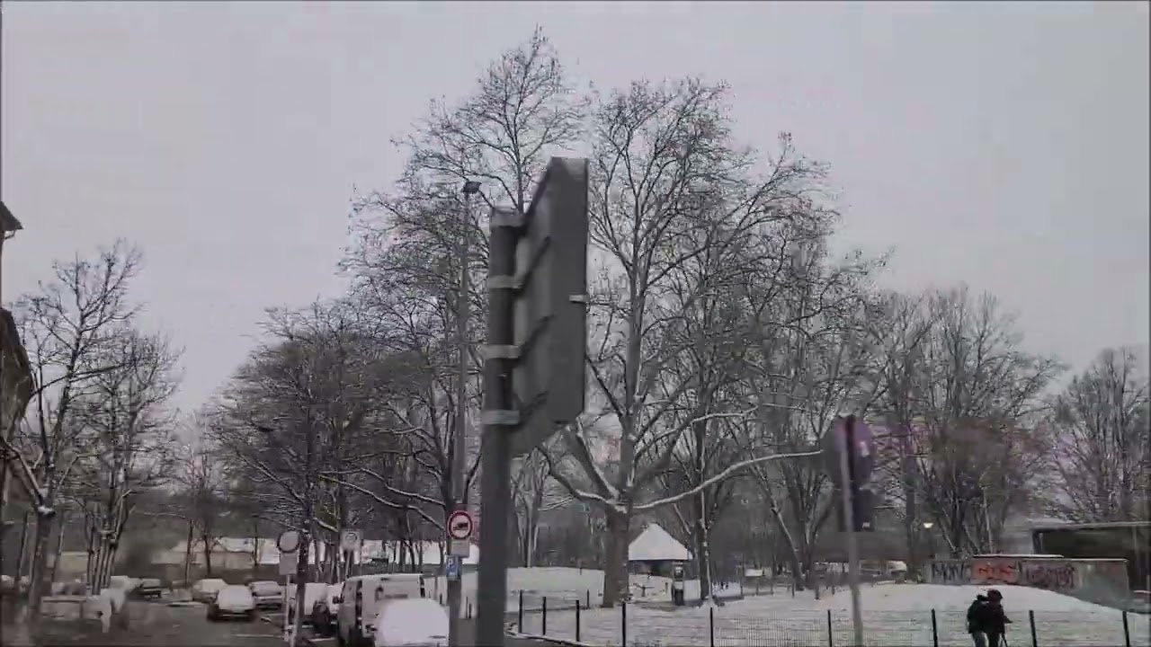 Fahrt durch Dortmund am 19.02.26 mit Schnee