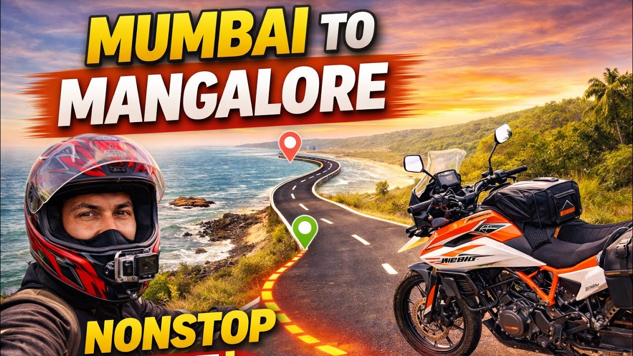 Mumbai To Mangalore NONSTOP 1000 KMS Road Trip|TOUGHEST RIDE TOOK 14.5 HRS | E P -1 SOUTHINDIA RIDE