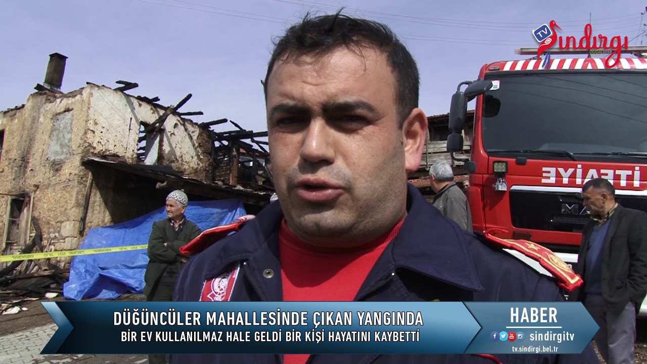 DÜĞÜNCÜLER MAHALLESİNDE ÇIKAN YANGINDA BİR EV KULLANILAMAZ HALE GELDİ