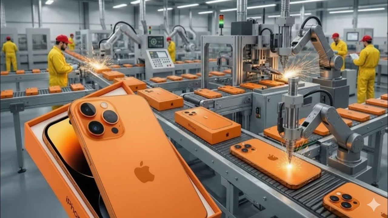 Apple iPhone Manufacturing Process - Futuristic Factory! 🏭